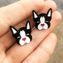 Boston Terrier Enamel Lapel Pin / Pin Badge -3