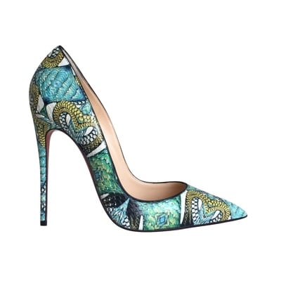 Christian louboutin "so kate" python pumps