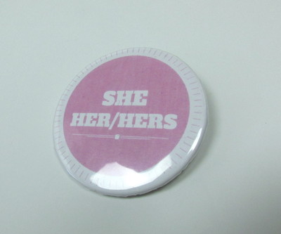 Pronoun Badge - She/her/hers