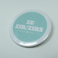 Pronoun Badges - Ze/zim/zir - Thumbnail 1