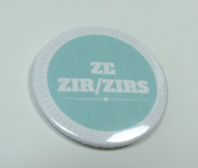 Pronoun Badges - Ze/zim/zir