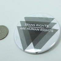 Trans rights are human rights pin - Thumbnail 2