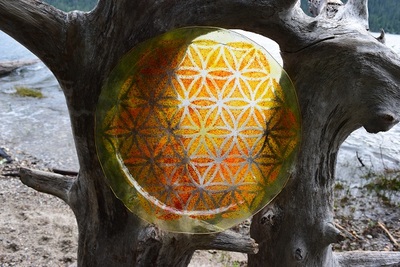 Flower Of Life Platters; Set of 3