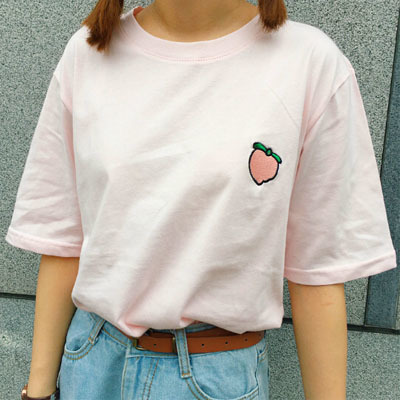 Peach tee