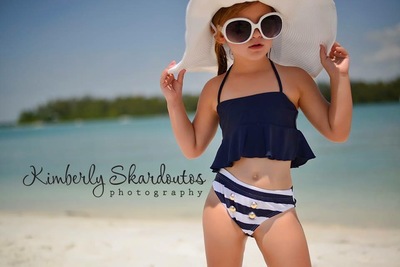 Nautical 3 Piece Swimsuit