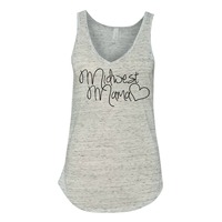 Midwest Mama V-neck Tank*more colors* - Thumbnail 4