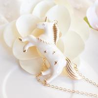 Harajuku Macaron Unicorn Necklace - Thumbnail 1