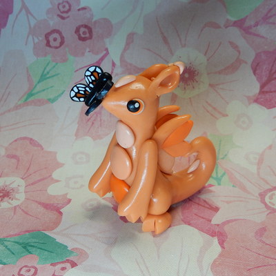 Orange butterfly dragon