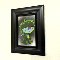 Green Dragon Boy illustration print - Thumbnail 3