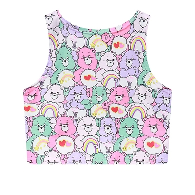 Care bear pattern crop top