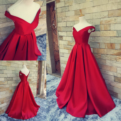 Long Evening Dress,Cheap Evening Dresses,red evening dress,ball gown prom dress