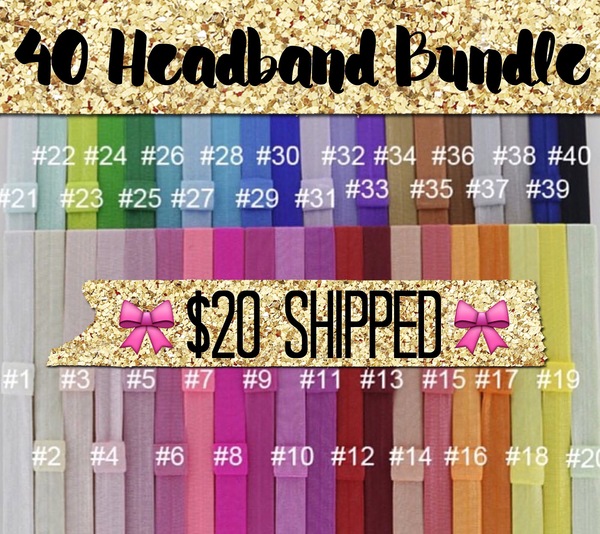 40 Headband Bundle