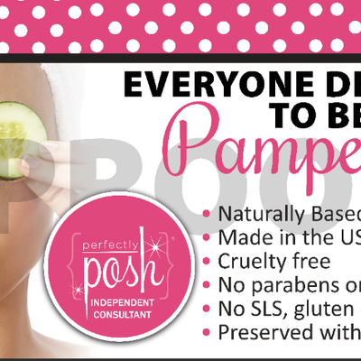 Perfectly posh - everyone horizontal vinyl banner