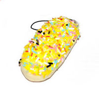  Sprinkled Eclair Squishy With Cell Phone Strap - Thumbnail 2