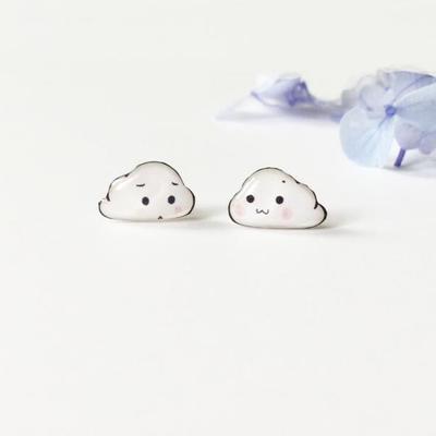 Cute cloud ear stud - Thumbnail 4