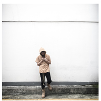 CAMEL BLACK SHORT SLEEVED PULLOVER HOODIE THIN T SHIRTS - Thumbnail 2