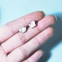 FREE SHIPPING Cute Neko Cat Ear Stud - Thumbnail 2