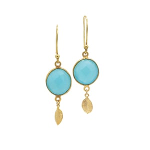 Felini Aqua Chalcedony Earrings