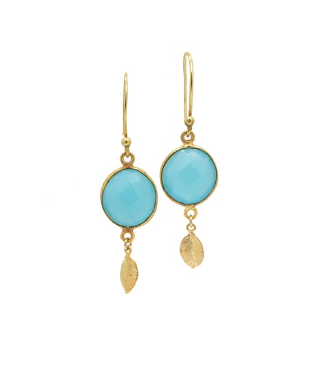 Felini Aqua Chalcedony Earrings