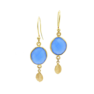 Felini Blue Chalcedony Earrings