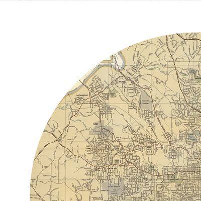 Atlanta - city poster - city map poster print