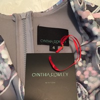 CYNTHIA ROWLEY Fit & Flare "Rhinestone Stars" Print Dress With Pockets - Thumbnail 4