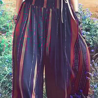 APORIA AS BOHEMIAN STYLE STRIPED LOOSE PANTS MZ11054 - Thumbnail 1