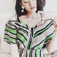 JAPANESE BRAND VINTAGE STYLE STRIPED JUMP SUIT - Thumbnail 3