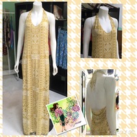 Cali Drop Waist Maxi Dress (halter) - Thumbnail 3