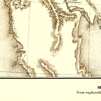 Proposed Arizona Territory in 1857 - Bird's Eye View, Aerial Panorama, Vintage, Antique Map, Reproduction, Fine Art, Wall Art, History - Thumbnail 4