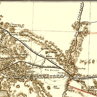 Proposed Arizona Territory in 1857 - Bird's Eye View, Aerial Panorama, Vintage, Antique Map, Reproduction, Fine Art, Wall Art, History - Thumbnail 1