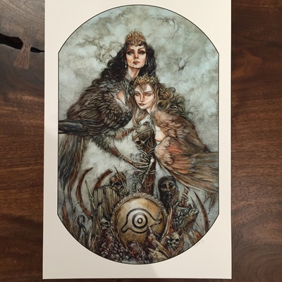 "harpy (sirin and alkonost)" by jeremy hush 
