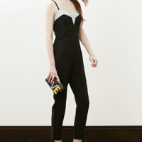 EUROPEAN BRAND ONE MORE STRIPED DESIGN CASUAL JUMPSUIT 11KE520609 - Thumbnail 3