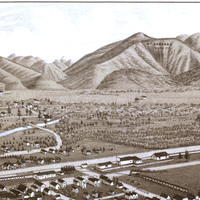 Buena Vista, Colorado in 1882 - Bird's Eye View Map, Aerial map, Panorama, Vintage, Antique map, Reproduction, Fine Art, Wall Art, History - Thumbnail 4