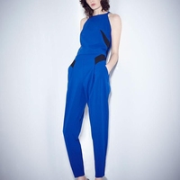 MILANO FASHION ROYAL BLUE CASUAL JUMPSUIT - Thumbnail 4