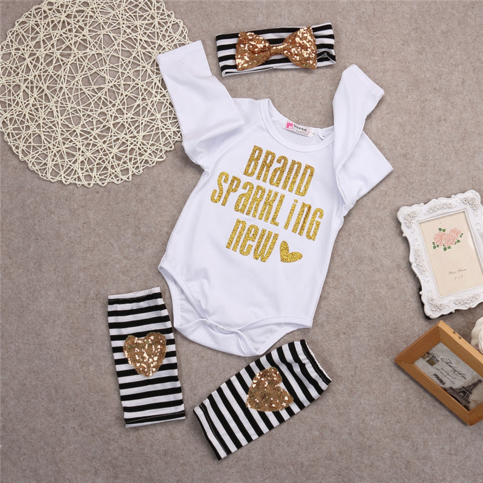 Brand Sparkling New Onesie, Legwarmers and Headband 3 Piece Set