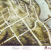 Ansonia, Connecticut in 1875 - Bird's Eye View, Aerial, Panorama, Vintage, Antique, Giclée, Fine Art, Wall Art, History - Thumbnail 4
