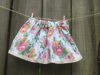 Floral Crochet Lace Skirt