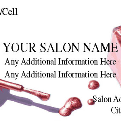 Salon polish #62 - click to view entire card