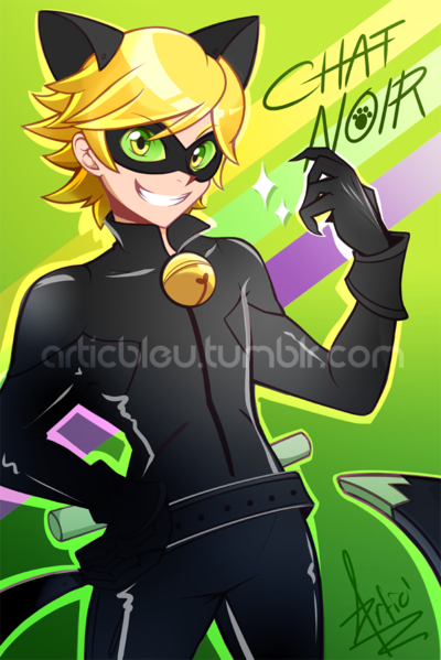 ML: Chat Noir! Print