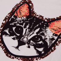 XL-4XL White Kawaii Neko Cat Printing T-Shirt SP166559 - Thumbnail 3
