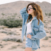 FASHION DENIM COAT   3403 - Thumbnail 1