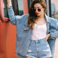 FASHION DENIM COAT   3403 - Thumbnail 2