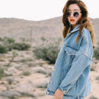 FASHION DENIM COAT   3403 - Thumbnail 4