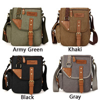 Men Canvas Designer Messenger Bag Multifunction Casual Travel Business Sports  - Thumbnail 2