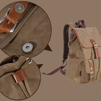 24L Retro Style Unisex Canvas Backpack Chic, Trendy! - Thumbnail 1