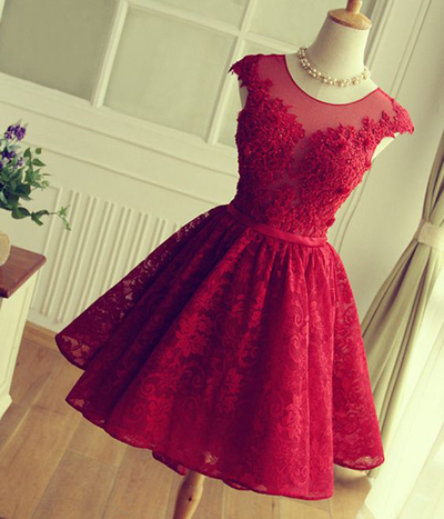 short prom dress,red homecoming dress ,lace homecoming dress ,lovely homecoming dress ,junior prom dress ,cheap prom dress .BD14604