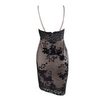 Black Sequin Party Dress - Thumbnail 1