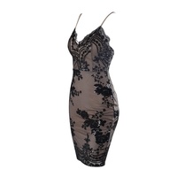 Black Sequin Party Dress - Thumbnail 2