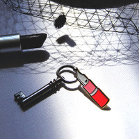 Lipstick Knife Enamel Pin - Thumbnail 2